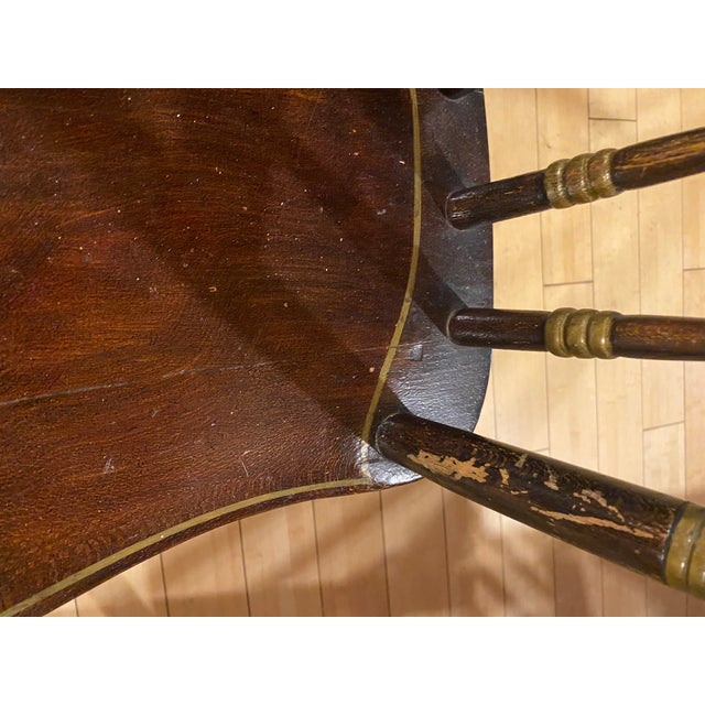 Antique 19th Century Pa Dutch Style Strong Wooden Chairs (10) For Sale - Image 12 of 17