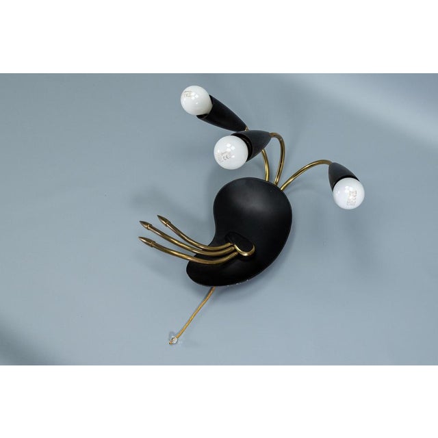 Mid-Century Modern Italian Three-Light Wall Lamp in the style of Stilnovo, 1960s For Sale - Image 14 of 18