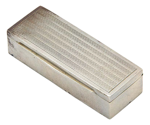 Silver Snuff Box with Rectangular Base and Gold Inside