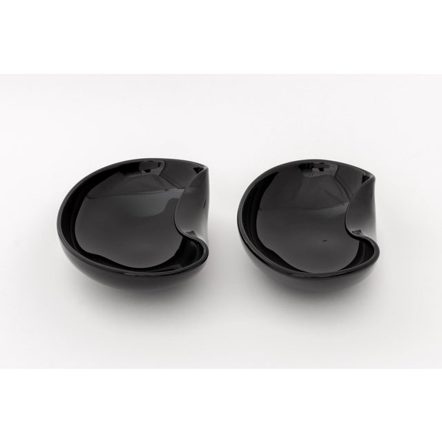 Elsa Peretti & Tiffany & Co. Elsa Peretti X Tiffany & Co. Black Glass Dishes, 2 For Sale - Image 4 of 10