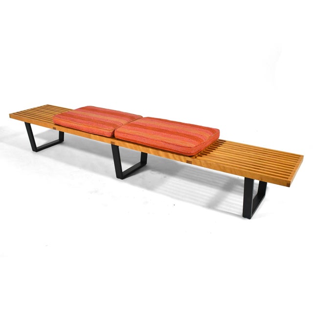 Brown Extra Long George Nelson Platform Bench by Herman Miller For Sale - Image 8 of 10