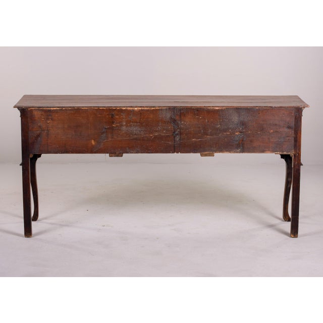 Traditional English Early 19th Century Oak Dresser Base or Console For Sale - Image 3 of 13