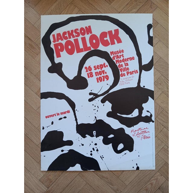 Original Exhibition Poster after Jackson Pollock, Paris, 1979 For Sale - Image 8 of 8