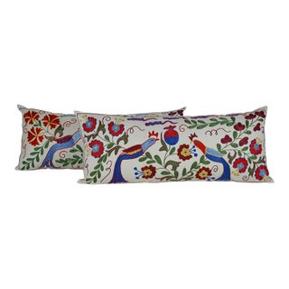 Hand Embroidered Suzani Pillow Cover - A Pair For Sale