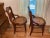 19th Century Pair of Victorian Ladder-Back Arm Chairs With Round Cane Seats, Walnut, C. 1880s For Sale - Image 5 of 7