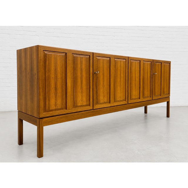Karl Erik Ekselius Extra Long Mid Century Modern Rosewood Credenza / Media Stand, C. 1960's For Sale - Image 4 of 16