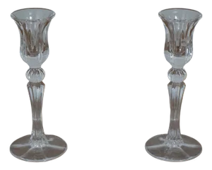 Pair of Waterford Crystal Tulip Design Candlesticks
