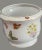 Vintage Hand Painted Porcelain Colorful Floral Butterflies Jardiniere Planter For Sale - Image 4 of 8