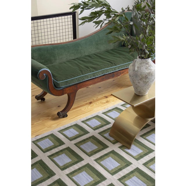 Color Study Handwoven Wool Flatweave 10' x 14' Rug - Topanga For Sale In Atlanta - Image 6 of 6