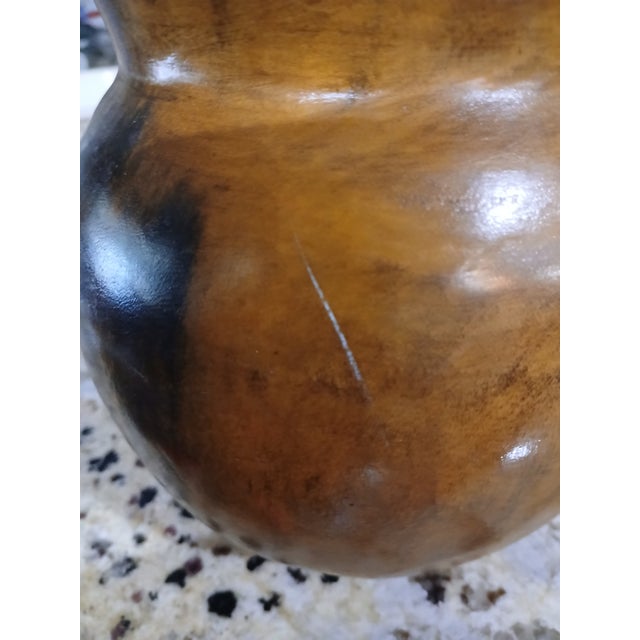 Wood 1970s Hand-Crafted Olive Wood Pitcher For Sale - Image 7 of 7