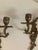 Bronze French Louis XV Bronze Detailed Candle Wall Sconces - A Pair For Sale - Image 8 of 9