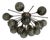 21st Century Mezzo Bronze Smoky Murano Flush Mount by Fabio LTD For Sale