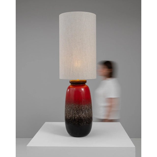 Ceramic 20th Century German Ceramic Table Lamp For Sale - Image 7 of 12