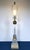 Neoclassical 1950s Monumental 35" Paul Hanson Neoclassical Fluted Crystal & Brass Column Lamp For Sale - Image 3 of 12