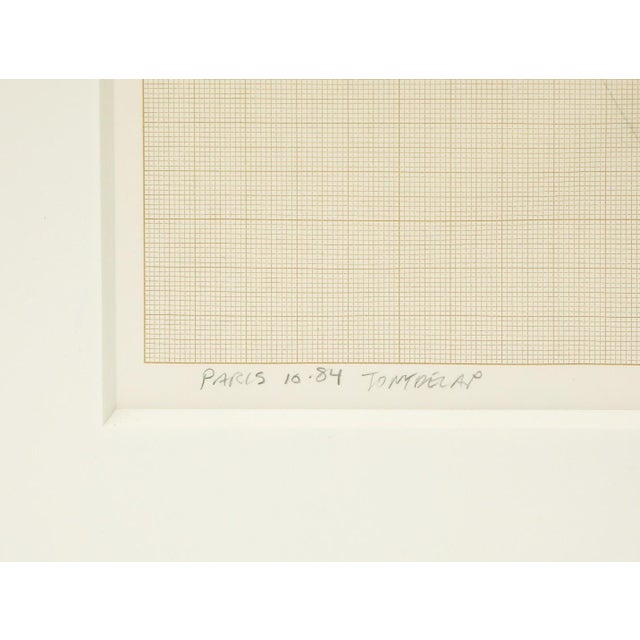 1920s Tony Delap, B. 1927, California. Framed Goauche and Ink on Paper. Signed. For Sale - Image 5 of 7