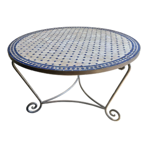 Late 20th Century Moroccan Mosaic Tile Table