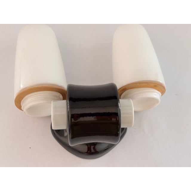 Model 6066 Sconce in Ceramic by Wilhelm Wagenfeld for Lindner, 1950s For Sale - Image 10 of 13