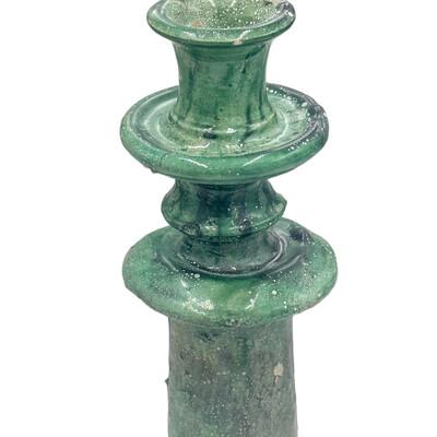 Moroccan Moroccan Tamegroute Glazed Candlestick Holder For Sale - Image 3 of 4