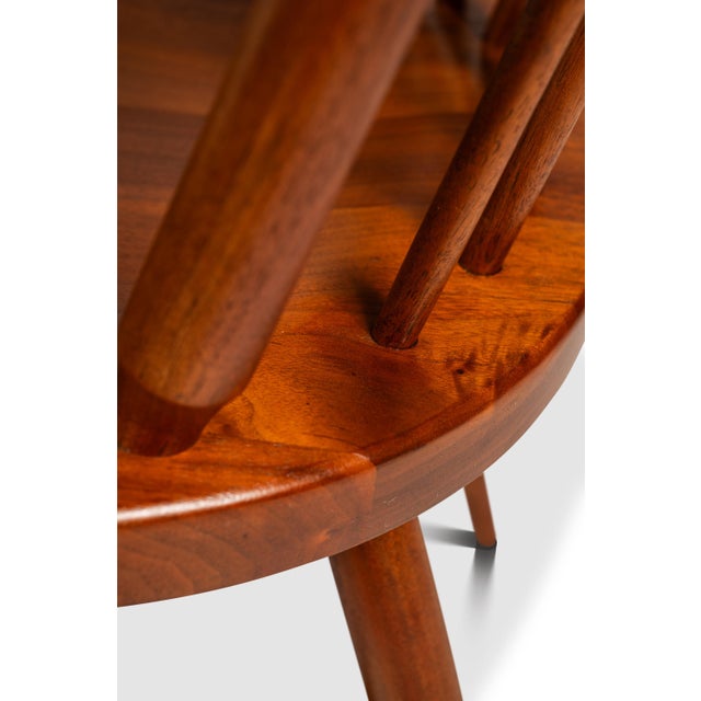 Set of Two (2) Mid-Century Modern Windsor Centennial Chairs in Solid Walnut Attributed to Kipp Stewart for Drexel, Usa, C. 1960's For Sale - Image 16 of 18
