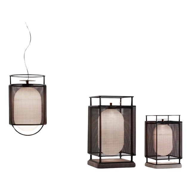 Denglong Floor Lamps by Neri & Hu for Parachilna, Set of 3 For Sale