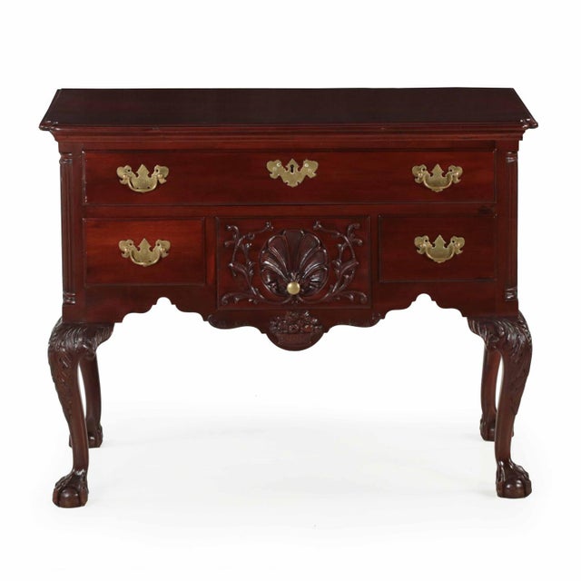 American Chippendale Style Mahogany Lowboy Dressing Table ...