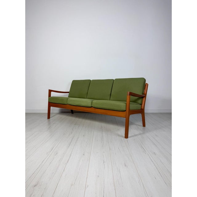 Senator Three-Seater Sofa and Lounge Chairs in Teak by Ole Wanscher for France & Søn, 1960s, Set of 3 For Sale - Image 6 of 13