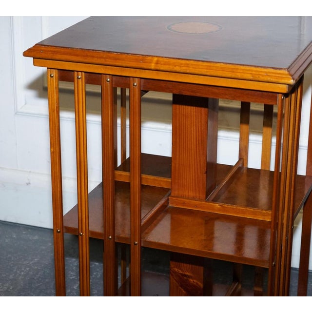 Sheraton Revival Burr Walnut Bookcases, Set of 2 For Sale - Image 15 of 16