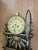 Vintage Pre Mid Century Gold Leaf Wood Swedish Clock For Sale - Image 9 of 10