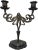 Art Nouveau Late 20th Century Art Nouveau Sensuous Woman Candelabras in Cast Iron With an Antique Bronze Finish Set of 2 For Sale - Image 3 of 11
