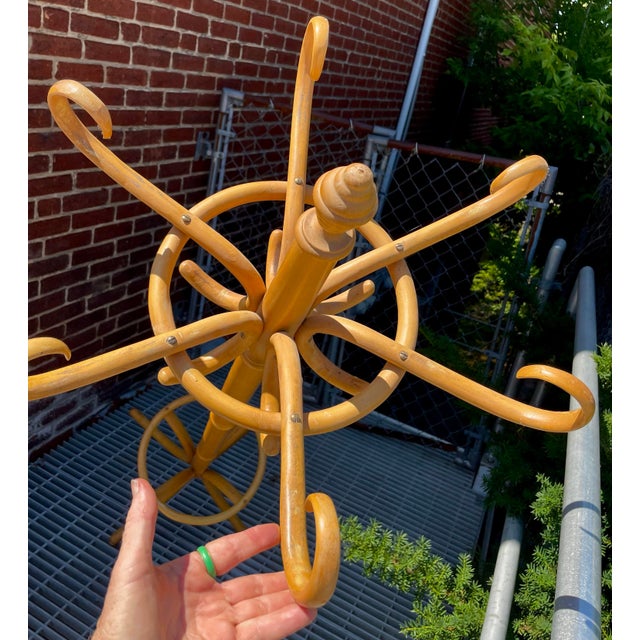 Mid 20th Century Bamboo Hat/Coat Rack Hall Tree Umbrella Holder For Sale - Image 4 of 12
