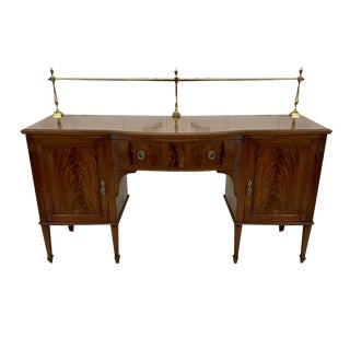 Edwardian Mahogany Inlaid Sideboard by Hamptons and Sons, London, 1900s For Sale