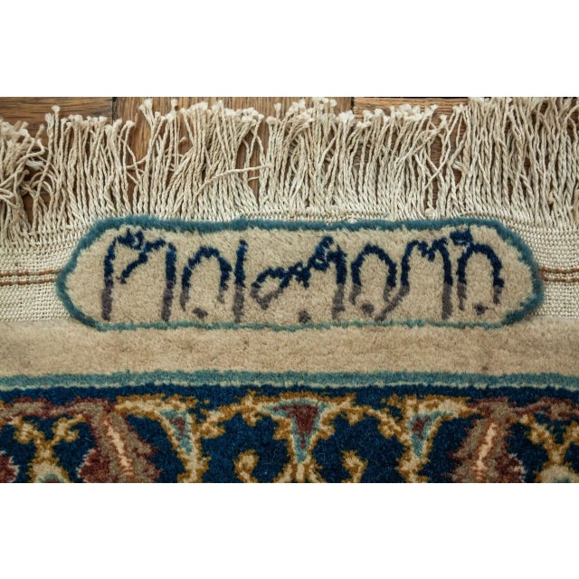 VIntage Middle Eastern Isfahan Rug For Sale - Image 9 of 11