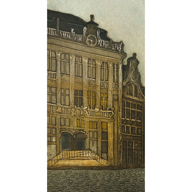 Original 1970 aquatint etching by Jean Jacques Joachim Rigal. Hand signed, dated, and numbered from an edition of 100....