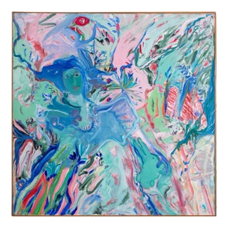 Eva Bouzard-Hui Abstract Composition Acrylic For Sale