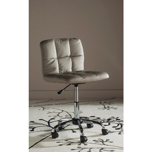 2020s Oliver Desk Chair in Grey & Silver For Sale - Image 5 of 5