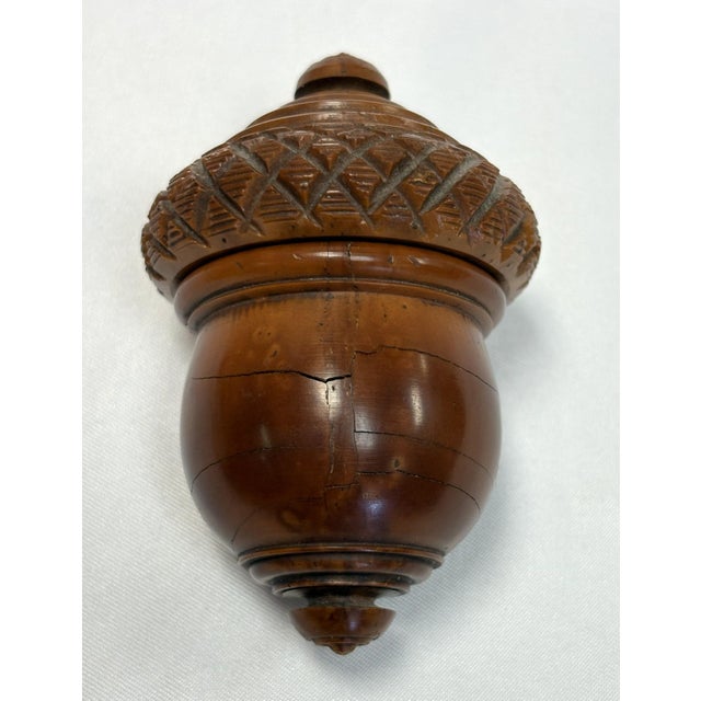 Brown 19th Century Victorian Hand Made Wood Spice/ Nutmeg Grater For Sale - Image 8 of 14