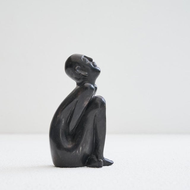 1950s Bronze Sculpture of Sitting Man by Erik Buck, 1950s For Sale - Image 5 of 11