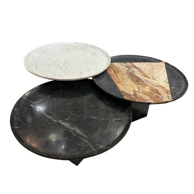 1970s Marquina Marble Side Table, 1970s For Sale - Image 5 of 6