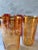 Set of 6 Mid Century Embossed Glasses With Gold Trim For Sale - Image 9 of 10