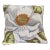 Vintage Hand Hooked Oversized Apple Blossom Pillow 20" For Sale
