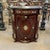 Magnificent French marquetry commode with marble inlays Louis XV style. The design on the door is sublime, all the wooden...