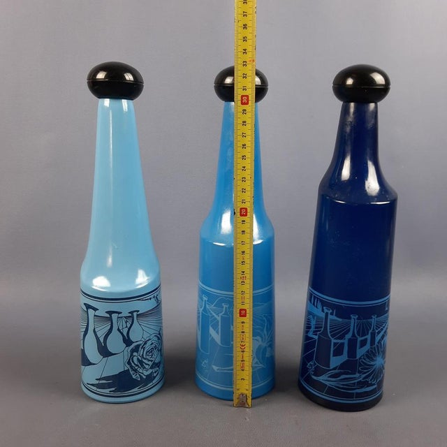 Vintage Collectible Glass Bottles by Salvador Dali, 1970s, Set of 3 For Sale - Image 16 of 17