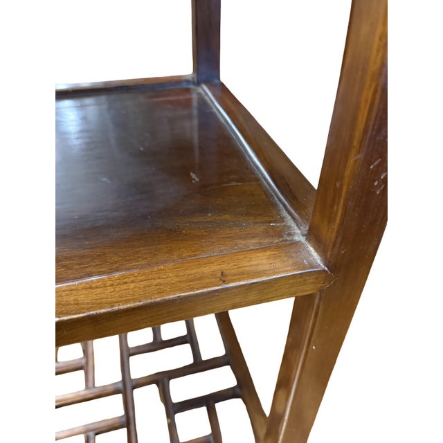 Mid-20th Century Chinese Scholar Style Wooden Teastand / Night Table For Sale In New York - Image 6 of 9