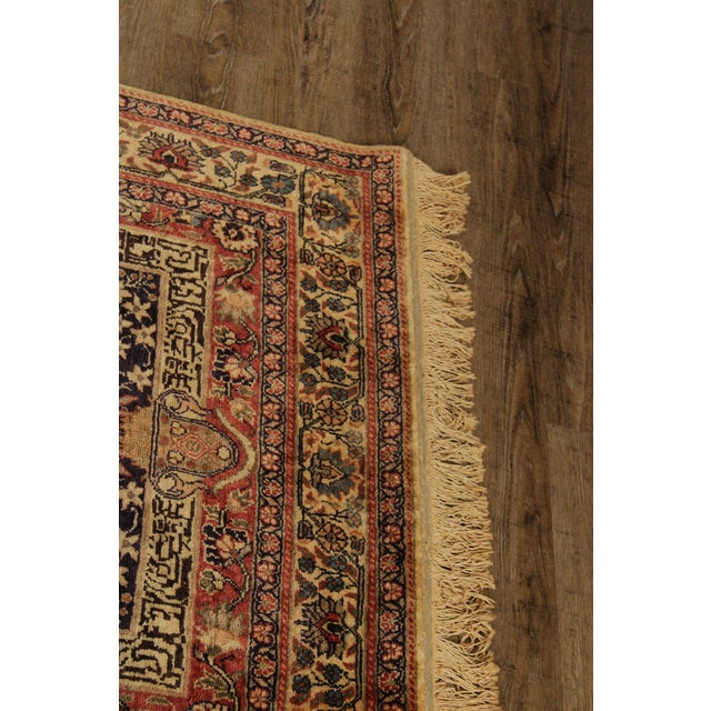 Mid 20th Century Persian Hand Knotted Prayer Rug For Sale - Image 5 of 18