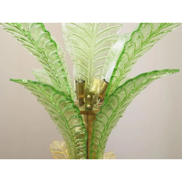 Italian Palma Lamp in Murano Glass, Italy, 1970s For Sale - Image 9 of 12