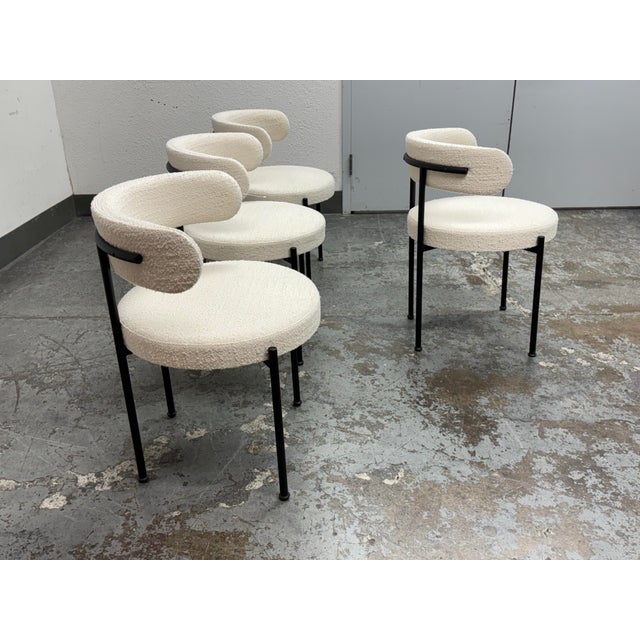 CB2 Omar De Biaggio for Cb2 Inesse Dining Chairs, Set of Four For Sale - Image 4 of 12