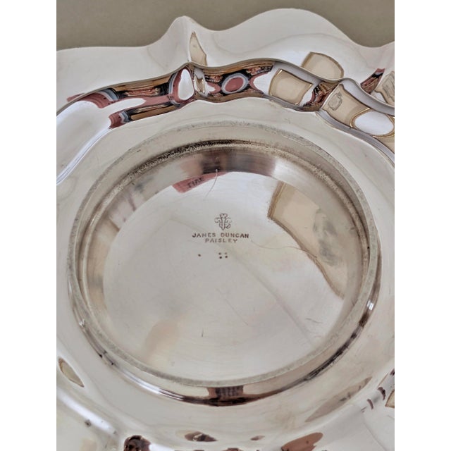 Antique Silver Plated York Flower Shaped Bowl by James Duncan, 1900s For Sale - Image 13 of 15