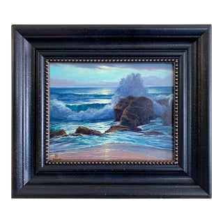 Dirk Foslien "Shine on Pacific" Oil on Board For Sale