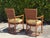 English Vintage Barrel-Back Rattan Armchairs, Pair For Sale - Image 3 of 14