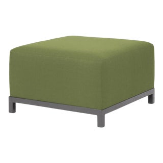 Kenneth Ludwig Chicago Urban Patio Ottoman in Green For Sale